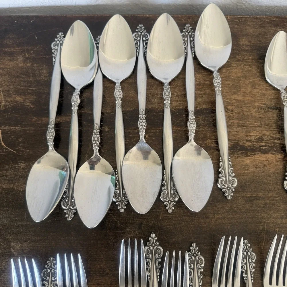 Vintage Stanley Roberts SRB-139 Flatware Lot Stainless Japan 39 Pieces‎ MCM